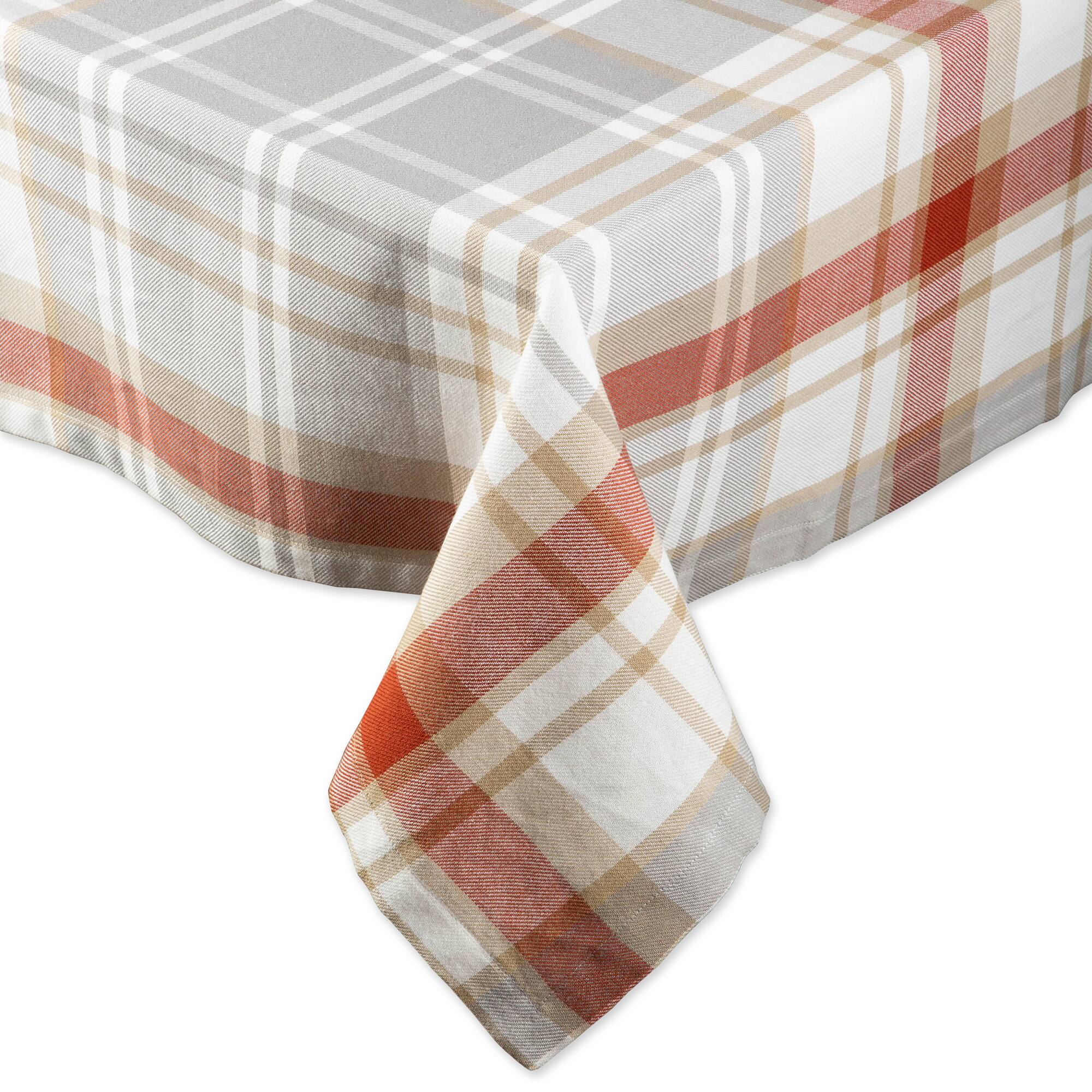 DII® 52" Plaid Thanksgiving Cozy Picnic Tablecloth